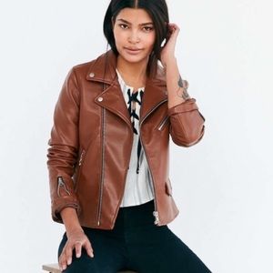 Urban outfitters silence+noise faux leather jacket